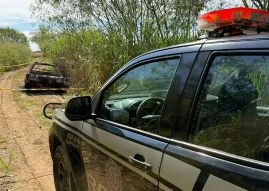Carro de idoso desaparecido é encontrado queimado com corpo dentro