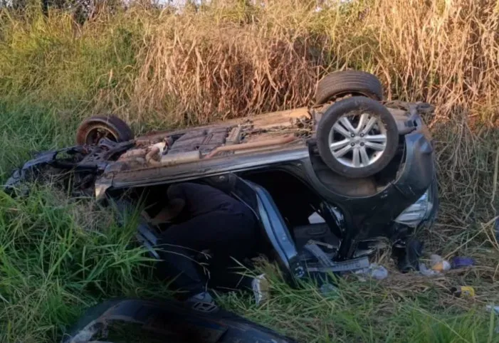 Acidente ocorreu na tarde desta sexta-feira (19) (Crédito: divulgação)