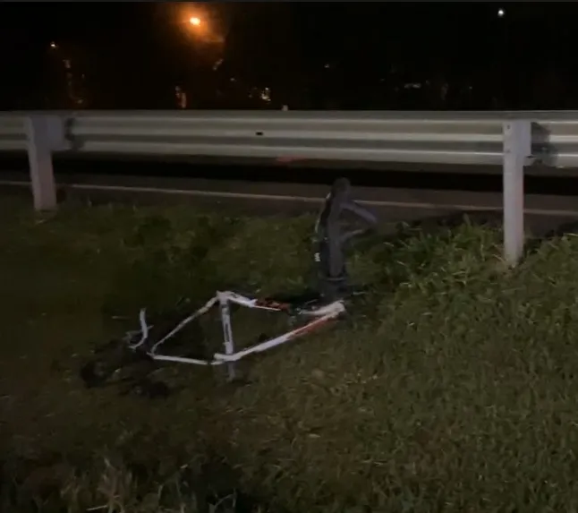Ciclista não resistiu aos ferimentos (Crédito: Reprodução)