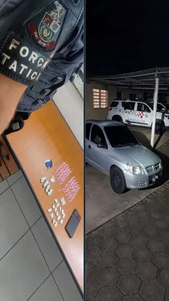 Registro da ocorrência de tráfico de drogas no Jardim Bela Vista, em Mogi Mirim (Crédito: divulgação)