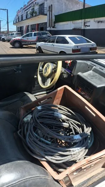 Polícia Militar prende homem com fios elétricos furtados em Mogi Guaçu