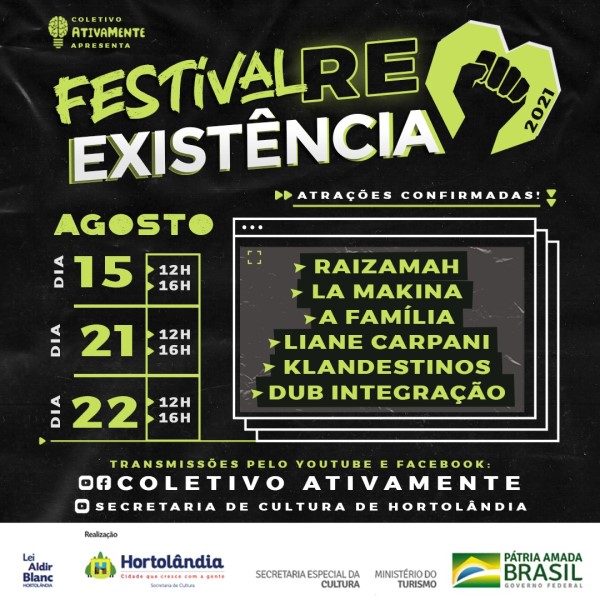 Hortolândia terá festival online de musica nos próximos finais de semana