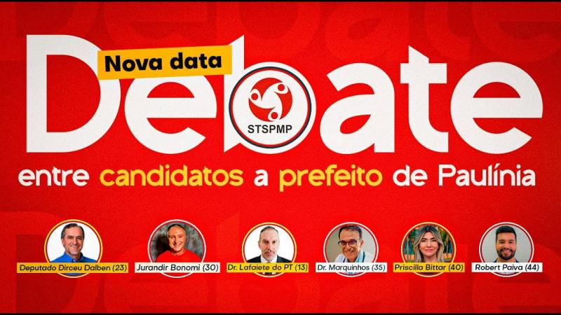 DEBATE ENTRE OS CANDIDATOS A PREFEITO DE PAULÍNIA