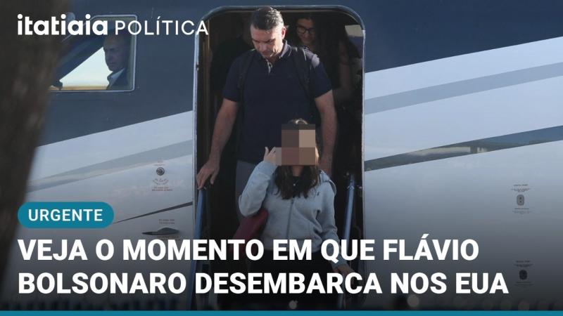 FLÁVIO BOLSONARO CHEGOU NOS EUA